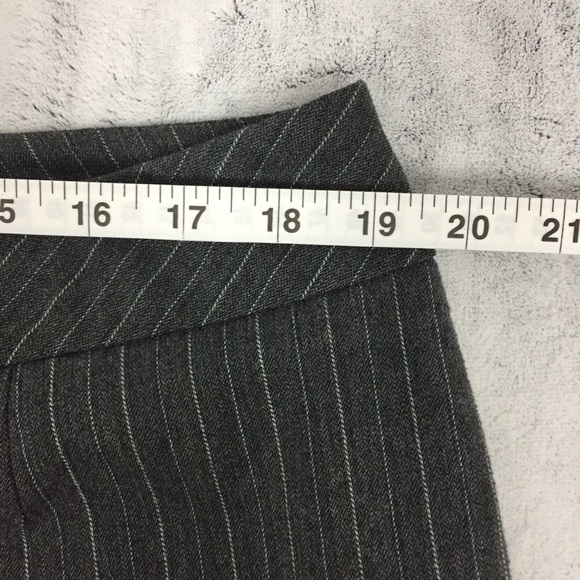 Penningtons Pinstripe Pants Womens Plus Size 18 Gray Straight Leg Trousers - Picture 5 of 9